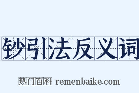 钞引法反义词是什么意思的图片